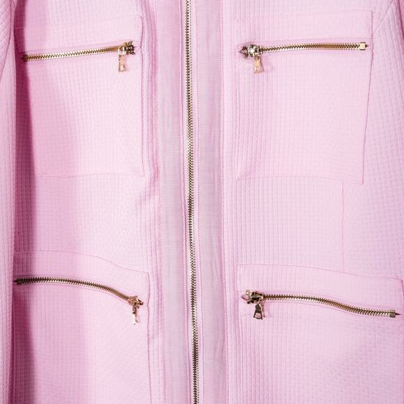 Bob Mackie Wearable Art Pink Jacket Size 1X Barbiecore Clueless Prep - Picture 4 of 9